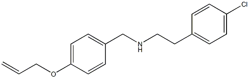 [2-(4-chlorophenyl)ethyl]({[4-(prop-2-en-1-yloxy)phenyl]methyl})amine Struktur