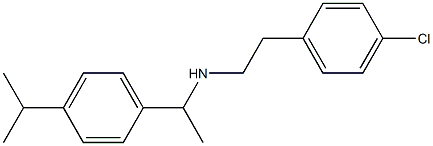 [2-(4-chlorophenyl)ethyl]({1-[4-(propan-2-yl)phenyl]ethyl})amine Struktur