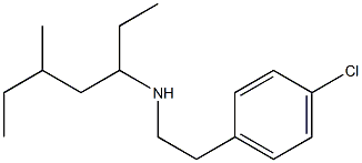 [2-(4-chlorophenyl)ethyl](5-methylheptan-3-yl)amine Struktur