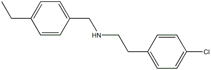 [2-(4-chlorophenyl)ethyl][(4-ethylphenyl)methyl]amine Struktur