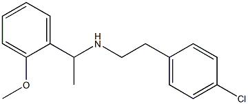 [2-(4-chlorophenyl)ethyl][1-(2-methoxyphenyl)ethyl]amine Struktur