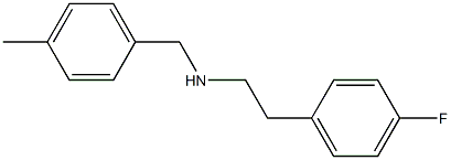 [2-(4-fluorophenyl)ethyl][(4-methylphenyl)methyl]amine Struktur