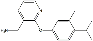 [2-(4-isopropyl-3-methylphenoxy)pyridin-3-yl]methylamine Struktur