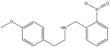 [2-(4-methoxyphenyl)ethyl][(2-nitrophenyl)methyl]amine Struktur