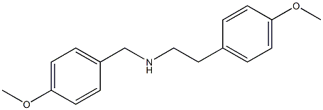 [2-(4-methoxyphenyl)ethyl][(4-methoxyphenyl)methyl]amine Struktur