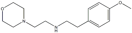 [2-(4-methoxyphenyl)ethyl][2-(morpholin-4-yl)ethyl]amine Struktur