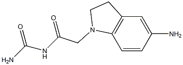 [2-(5-amino-2,3-dihydro-1H-indol-1-yl)acetyl]urea Struktur