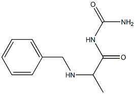 [2-(benzylamino)propanoyl]urea Struktur