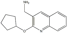 [2-(cyclopentyloxy)quinolin-3-yl]methanamine Struktur