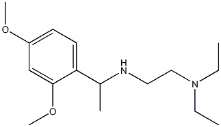 [2-(diethylamino)ethyl][1-(2,4-dimethoxyphenyl)ethyl]amine Struktur