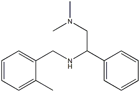 [2-(dimethylamino)-1-phenylethyl][(2-methylphenyl)methyl]amine Struktur