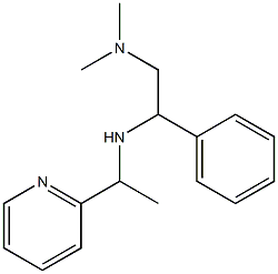 [2-(dimethylamino)-1-phenylethyl][1-(pyridin-2-yl)ethyl]amine Struktur