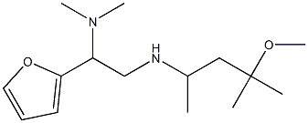 [2-(dimethylamino)-2-(furan-2-yl)ethyl](4-methoxy-4-methylpentan-2-yl)amine Struktur