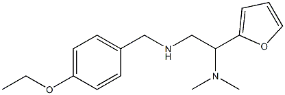 [2-(dimethylamino)-2-(furan-2-yl)ethyl][(4-ethoxyphenyl)methyl]amine Struktur