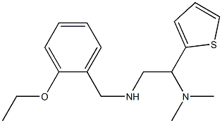 [2-(dimethylamino)-2-(thiophen-2-yl)ethyl][(2-ethoxyphenyl)methyl]amine Struktur