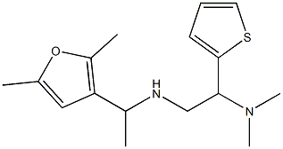 [2-(dimethylamino)-2-(thiophen-2-yl)ethyl][1-(2,5-dimethylfuran-3-yl)ethyl]amine Struktur