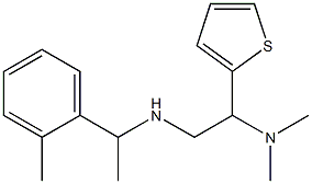 [2-(dimethylamino)-2-(thiophen-2-yl)ethyl][1-(2-methylphenyl)ethyl]amine Struktur