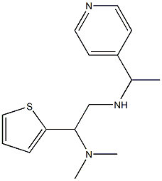 [2-(dimethylamino)-2-(thiophen-2-yl)ethyl][1-(pyridin-4-yl)ethyl]amine Struktur