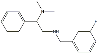 [2-(dimethylamino)-2-phenylethyl][(3-fluorophenyl)methyl]amine Struktur