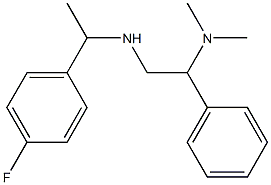 [2-(dimethylamino)-2-phenylethyl][1-(4-fluorophenyl)ethyl]amine Struktur