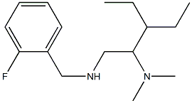 [2-(dimethylamino)-3-ethylpentyl][(2-fluorophenyl)methyl]amine Struktur