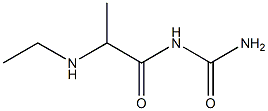 [2-(ethylamino)propanoyl]urea Struktur