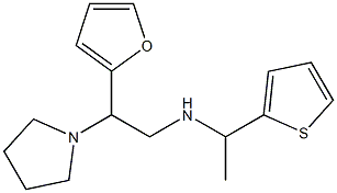 [2-(furan-2-yl)-2-(pyrrolidin-1-yl)ethyl][1-(thiophen-2-yl)ethyl]amine Struktur