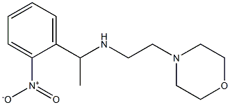 [2-(morpholin-4-yl)ethyl][1-(2-nitrophenyl)ethyl]amine Struktur