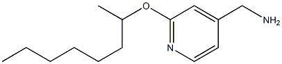 [2-(octan-2-yloxy)pyridin-4-yl]methanamine Struktur