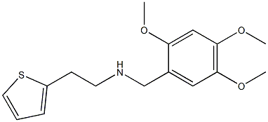 [2-(thiophen-2-yl)ethyl][(2,4,5-trimethoxyphenyl)methyl]amine Struktur