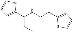 [2-(thiophen-2-yl)ethyl][1-(thiophen-2-yl)propyl]amine Struktur