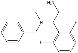 [2-amino-1-(2,6-difluorophenyl)ethyl](benzyl)methylamine Struktur