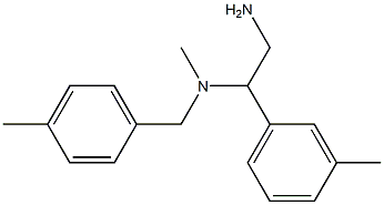 [2-amino-1-(3-methylphenyl)ethyl](methyl)[(4-methylphenyl)methyl]amine Struktur