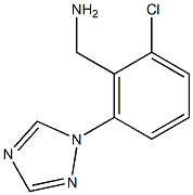 [2-chloro-6-(1H-1,2,4-triazol-1-yl)phenyl]methanamine Struktur