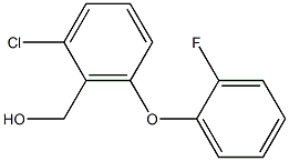 [2-chloro-6-(2-fluorophenoxy)phenyl]methanol Struktur