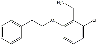 [2-chloro-6-(2-phenylethoxy)phenyl]methanamine Struktur