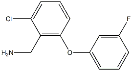 [2-chloro-6-(3-fluorophenoxy)phenyl]methanamine Struktur