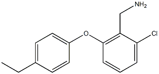 [2-chloro-6-(4-ethylphenoxy)phenyl]methanamine Struktur