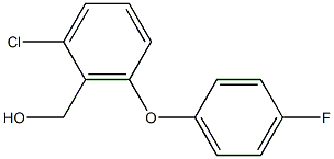 [2-chloro-6-(4-fluorophenoxy)phenyl]methanol Struktur