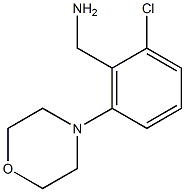 [2-chloro-6-(morpholin-4-yl)phenyl]methanamine Struktur