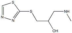 [2-hydroxy-3-(1,3,4-thiadiazol-2-ylsulfanyl)propyl](methyl)amine Struktur