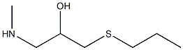 [2-hydroxy-3-(propylsulfanyl)propyl](methyl)amine Struktur