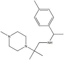 [2-methyl-2-(4-methylpiperazin-1-yl)propyl][1-(4-methylphenyl)ethyl]amine Struktur