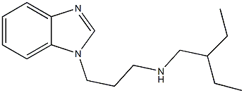 [3-(1H-1,3-benzodiazol-1-yl)propyl](2-ethylbutyl)amine Struktur