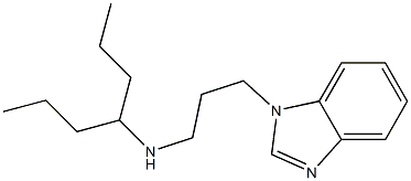 [3-(1H-1,3-benzodiazol-1-yl)propyl](heptan-4-yl)amine Struktur