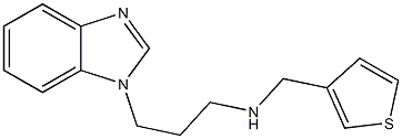 [3-(1H-1,3-benzodiazol-1-yl)propyl](thiophen-3-ylmethyl)amine Struktur