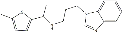 [3-(1H-1,3-benzodiazol-1-yl)propyl][1-(5-methylthiophen-2-yl)ethyl]amine Struktur