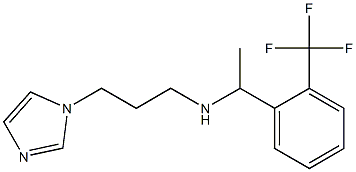 [3-(1H-imidazol-1-yl)propyl]({1-[2-(trifluoromethyl)phenyl]ethyl})amine Struktur