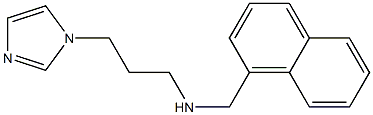 [3-(1H-imidazol-1-yl)propyl](naphthalen-1-ylmethyl)amine Struktur