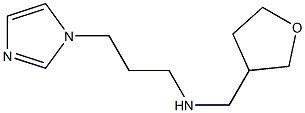 [3-(1H-imidazol-1-yl)propyl](oxolan-3-ylmethyl)amine Struktur